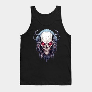 Cyber Demon Skull Cyborg Tank Top